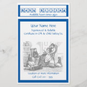 Babyzittend en kindzorgbrochure flyer (Voorkant)