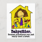 Babyzittend. Kinderopvang. Dagelijkse zorg Flyer (Voorkant)