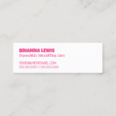 Babyzittend Mini Visitekaartje (Achterkant)