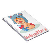 Babyzittend Notitieboek (Rechterzijde)