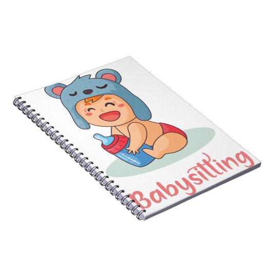 Babyzittend Notitieboek (Rechterzijde)