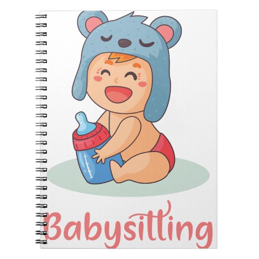 Babyzittend Notitieboek (Voorkant)