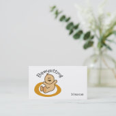 Babyzittend Visitekaartje (Staand voorkant)