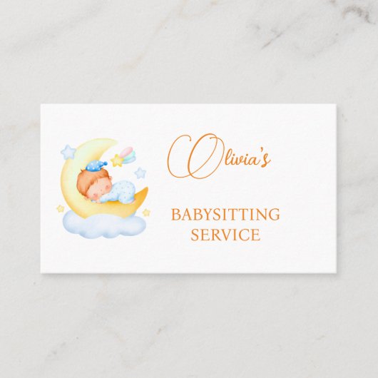 Babyzittend Visitekaartje (Voorkant)