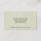 Babyzittend Visitekaartje (Achterkant)