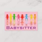 Babyzittende diensten visitekaartje (Achterkant)