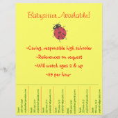 Babyzittende Flyer - Ladybug (Voorkant)