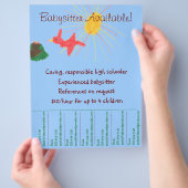 Babyzittende Flyer - Sunshine Scene (Hand)