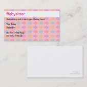 Babyzittende Visitekaartjes (Voorkant / Achterkant)