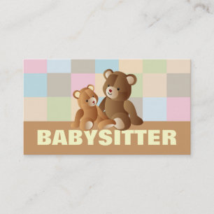 Babyzittende visitekaartjes