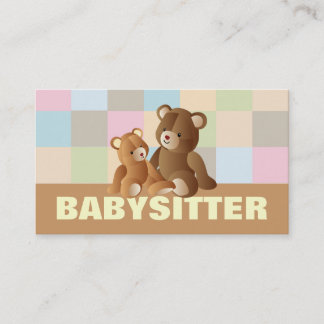 Babyzittende visitekaartjes