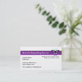 Babyzittende Visitekaartjes (Staand voorkant)