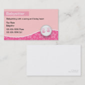 Babyzittende Visitekaartjes (Voorkant / Achterkant)