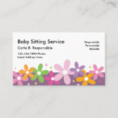 Babyzittende Visitekaartjes (Voorkant)