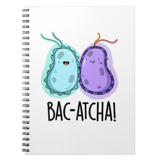 Bac-atcha Funny Bacteria Pun Notitieboek (Voorkant)