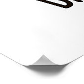 Bac Bone Funny Bacteria Pun Poster (Hoek)