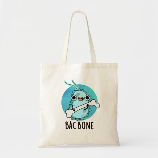 Bac Bone Funny Bacteria Pun Tote Bag (Voorkant)