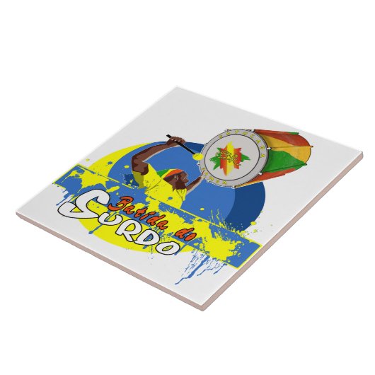 BaC Stuff Surdo Special K Samba Batucada Brasil Tegeltje (Zijkant)