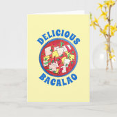 Bacalao Puerto Ricaanse Cuisine Salted Cod Fish St Kaart (Gele Bloem)