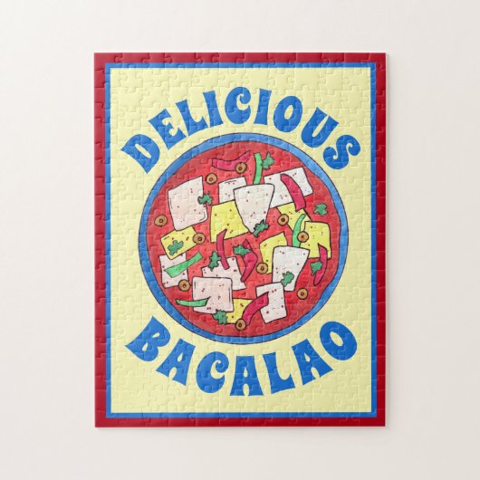 Bacalao Puerto Ricaanse Cuisine Salted Cod Fish St Legpuzzel (Verticaal)