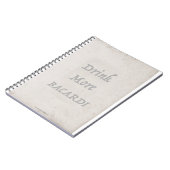 bacardi van tony fernandes notitieboek (Linkerzijde)