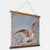 Baccaccia in volo hangend wandkleed (Gebogen)