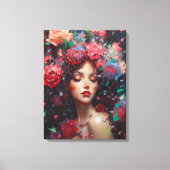 Baccara-Roos Canvas Afdruk (Voorkant)