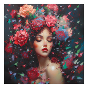 Baccara-Roos Foto Afdruk