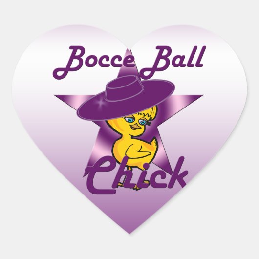 Bacce Ball Chick #9 Hart Sticker (Voorkant)