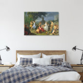 Bacchanal, 1719 (olie op doek) canvas afdruk (Insitu (Slaapkamer))