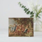 Bacchanal before a Herm, c.1634 Briefkaart (Staand voorkant)