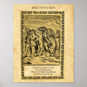 BACCHANALIA, God Bacchus Poster (Voorkant)