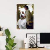 Bacchante door William-Adolphe Bouguereau Poster (Thuiskantoor)