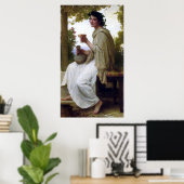 Bacchante door William-Adolphe Bouguereau Poster (Thuiskantoor)