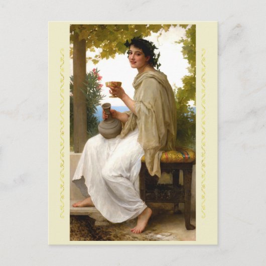 Bacchante door William Bouguereau Briefkaart (Voorkant)