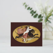 Bacchante op een panter briefkaart (Staand voorkant)