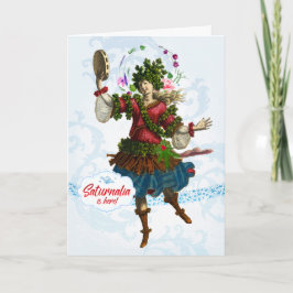 Bacchante van Saturnalia Wenskaart Kaart