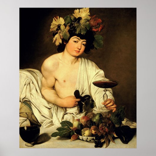 Bacchus (Bacco Adolescente) Poster (Voorkant)