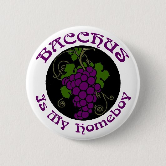 "BACCHUS"-Button Ronde Button 5,7 Cm (Voorkant)