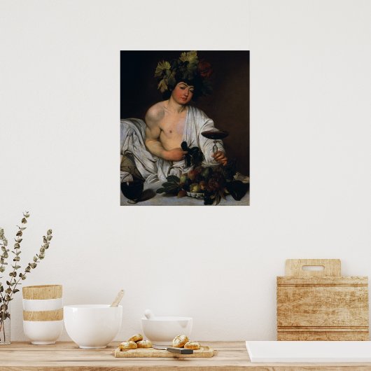 Bacchus by Caravaggio - Poster (Keuken)