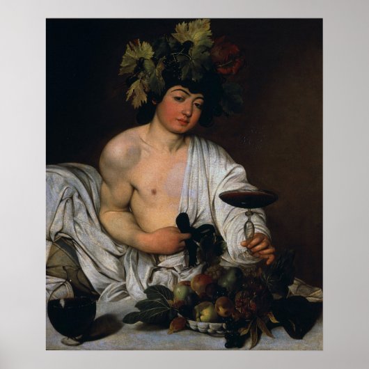 Bacchus by Caravaggio - Poster (Voorkant)