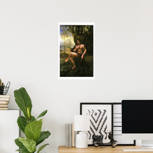 Bacchus, c.1695 (olie op canvas) poster (Thuiskantoor)