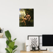 Bacchus, c.1695 (olie op canvas) poster (Thuiskantoor)