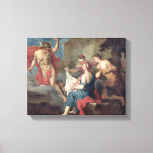 Bacchus Deliverto the Nymphs of Nysa Canvas Afdruk