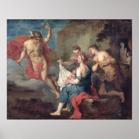 Bacchus Deliverto the Nymphs of Nysa Poster (Voorkant)