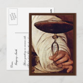 Bacchus, Detail van Michelangelo Merisi da Caravag Briefkaart (Voorkant / Achterkant)