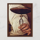 Bacchus, Detail van Michelangelo Merisi da Caravag Briefkaart (Voorkant)