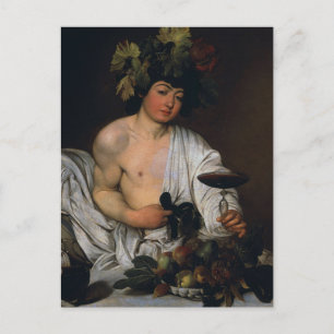 Bacchus door Briefkaart Caravaggio