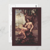 Bacchus door Leonardo da Vinci Briefkaart (Voorkant / Achterkant)