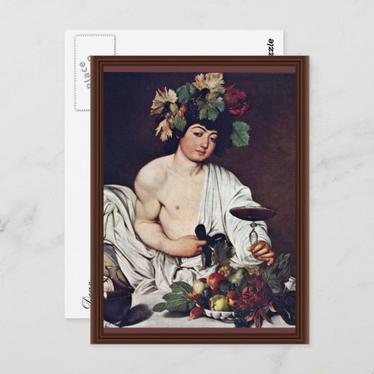Bacchus door Michelangelo Merisi da Caravaggio Briefkaart (Voorkant / Achterkant)